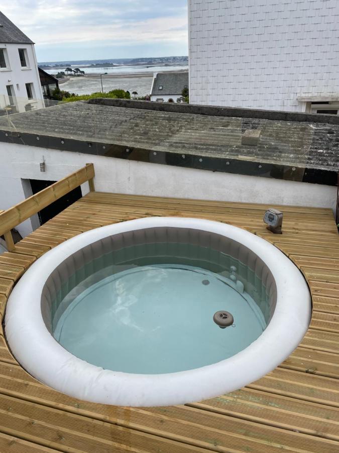 Villa La Bidouric, Jacuzzi Saint-Pol-de-Léon Esterno foto